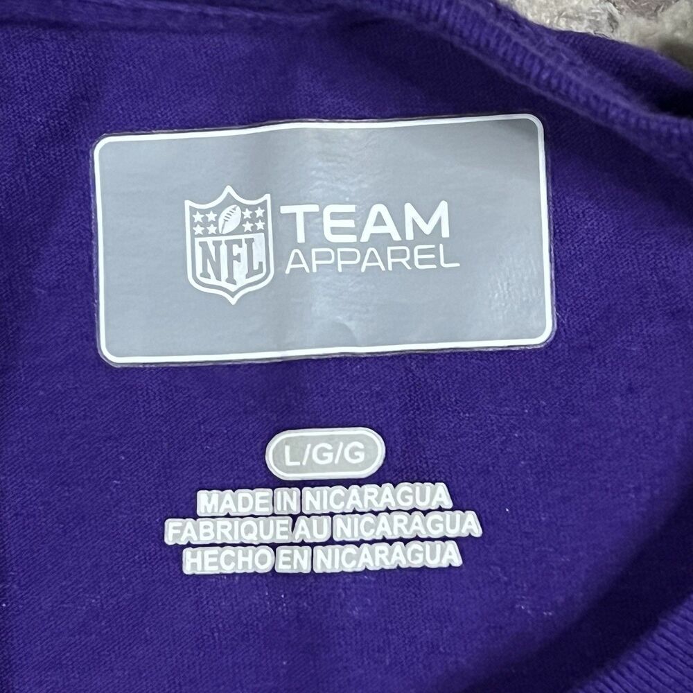 Minnesota Vikings Team Logo NFL Apparel Men’s Long Sleeve Shirt Size L NWT - Picture 6 of 10